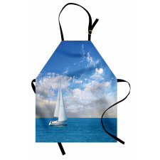 Modern Sail Boat on Sea Apron