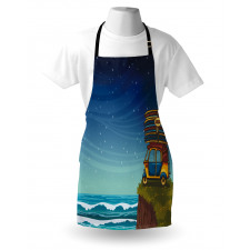 Cartoon Car Surfboards Apron