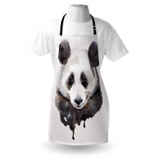 Hayvan Deseni Mutfak Önlüğü Sevimli Panda Tasviri