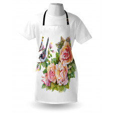 Wild Exotic Birds Roses Apron