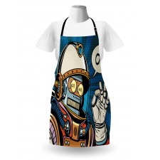 Futuristic Comics Robot Apron