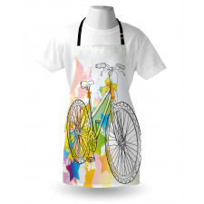 Abtract Colorful Bike Apron