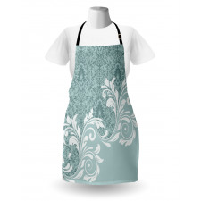 Retro Floral Ivy Swirls Apron