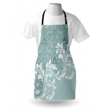 Retro Floral Ivy Swirls Apron