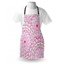 Leaf Like Circled Pattern Apron