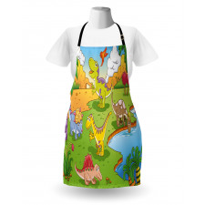 Cartoon Style Animals Apron