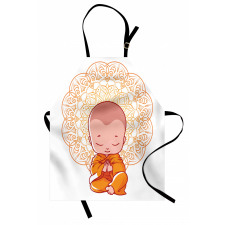 Little Meditating Monk Apron