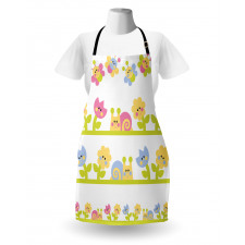 Colorful Cartoon Garden Apron