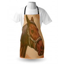 Engraving Horse Head Apron