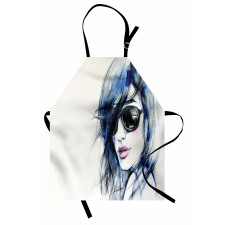 Watercolor Woman Image Apron