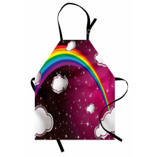 Rainbow Colored Stars Apron