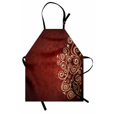 Ombre Flower Swirl Ivy Apron