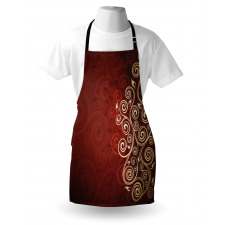 Ombre Flower Swirl Ivy Apron