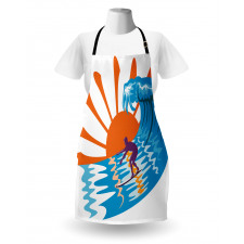 Hot Beach Vibes Surfer Apron