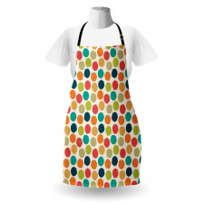 Hipster Polka Dots Tile Apron