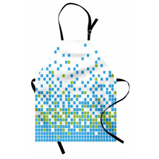 Mosaic Grid Pixel Art Apron