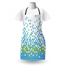 Mosaic Grid Pixel Art Apron