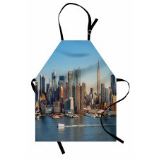 NYC Skyline River Scenery Apron