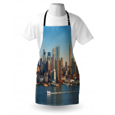 NYC Skyline River Scenery Apron