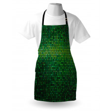 Digital Mosaic Pixel Grid Apron