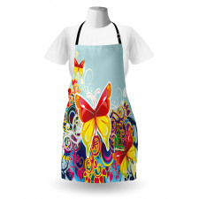 Nature Leaves Butterfly Apron