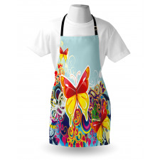 Nature Leaves Butterfly Apron