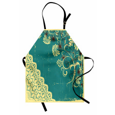 Retro Flora Lace Frame Apron