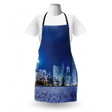 Hong Kong Skyline Night Apron