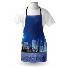 Hong Kong Skyline Night Apron