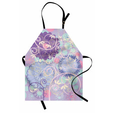 Dandelions Leaves Swirls Apron