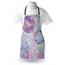 Dandelions Leaves Swirls Apron