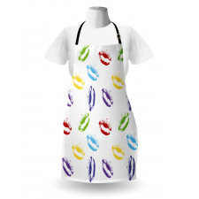 Seductive Lips Kisses Art Apron