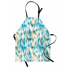 Hexagonal Abstract Grunge Apron