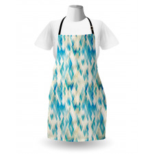 Hexagonal Abstract Grunge Apron