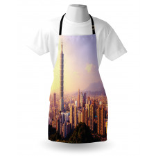 Skyline Taipei Taiwan Apron