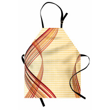 Abstract Curvy Stripes Apron