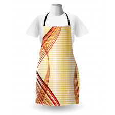 Abstract Curvy Stripes Apron