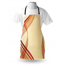 Abstract Curvy Stripes Apron