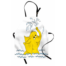 Cartoon Elephant Water Apron