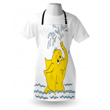 Cartoon Elephant Water Apron