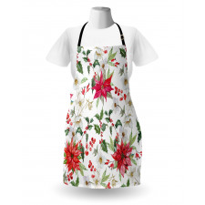 Christmas Flowers Buds Apron