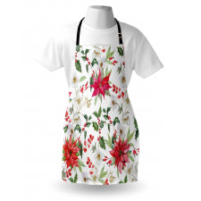 Christmas Flowers Buds Apron