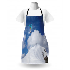 Snowboarder Mountaintop Apron