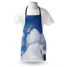 Snowboarder Mountaintop Apron