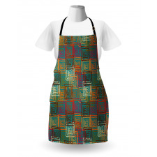 Grunge Folk Rainbow Apron