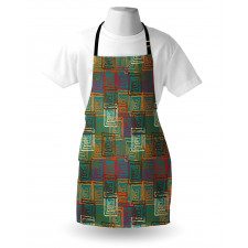 Grunge Folk Rainbow Apron