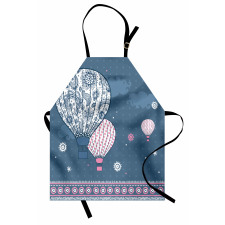 Air Balloons Polka Dots Apron