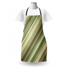 Diagonal Stripes Grungy Apron