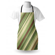 Diagonal Stripes Grungy Apron