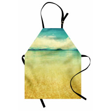 Vintage Grunge Sea View Apron